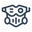 未来的なメガネ、HUD、スマート アイコン
