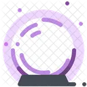 魔法使い、水晶、ボール アイコン