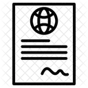 이민 서류 이민 여행 아이콘