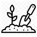 원예 트렌드 비료 정원 토양 아이콘