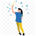 거품을 불다  아이콘