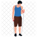 밧줄 운동 신체 게임 신체 활동 아이콘