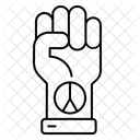 평화적 시위 시위 활동가 아이콘