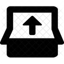 折りたたむ、上、矢印 アイコン