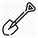 삽 국자 땅 아이콘