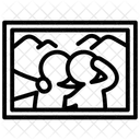 기념사진 추억 여행 아이콘