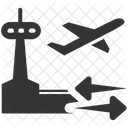 空港送迎、飛行機、配送 アイコン
