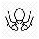 가슴 마사지 치료 아이콘