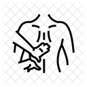 하체 등 마사지 아이콘