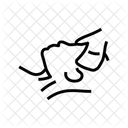 두피 마사지 테라피 아이콘