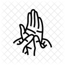 손목 마사지 치료 아이콘