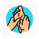 발 마사지 테라피 아이콘