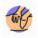 엉덩이 마사지 테라피 아이콘