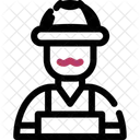 농부 농업인 재배자 아이콘