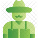 농부 농업인 재배자 아이콘