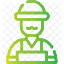 농부 농업인 재배자 아이콘