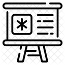 의학적 프레젠테이션 강의 수업 아이콘