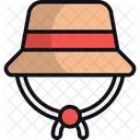 정원 모자 모자 액세서리 아이콘