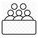 군중의 물결  아이콘