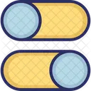 トグルボタン  アイコン