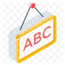 영어 보드 교수형 표지판 학습 아이콘