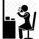 メイク、更衣室、モデル アイコン