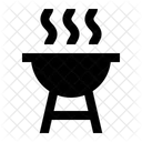 새해 파티 그릴 아이콘
