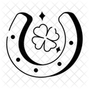 馬蹄、幸運、お守り アイコン