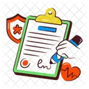 계약서 합의서 거래 아이콘