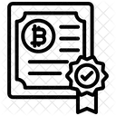암호화폐 인증서 아이콘
