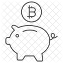 비트코인 돼지저금통 아이콘