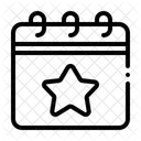 星付きカレンダーアイコン  アイコン