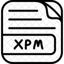 Xpm Xpm 파일 아이콘 X 픽스맵 이미지 파일 아이콘