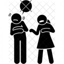 대화를 피하세요 피하세요 대화를 피하세요 아이콘