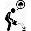 원예 배려 꽃 아이콘