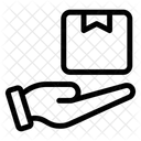 포장 물류소포 소포배송 취급 아이콘