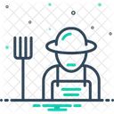 농부 농민 농업가 아이콘