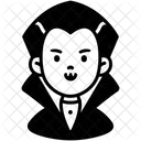 ハロウィン、ドラキュラ、怖い アイコン