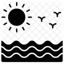 바다 해변 바다 전망 아이콘