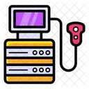 초음파 기계 의료용 초음파 초음파 스캐너 아이콘