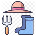 정원 복장 정원사 아이콘