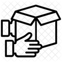 포장 물류소포 소포배송 취급 아이콘