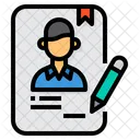 계약 인적자원 서명 아이콘