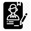 계약 인적자원 서명 아이콘