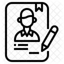 계약 인적자원 서명 아이콘