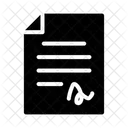 파일 계약서 문서 아이콘