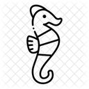 해마 동물 수족관 아이콘