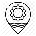 위치 바다 자리표시자 아이콘