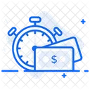 빠른 현금 빠른 돈 빠른 금융 아이콘