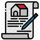 문서 계약서 종이 아이콘